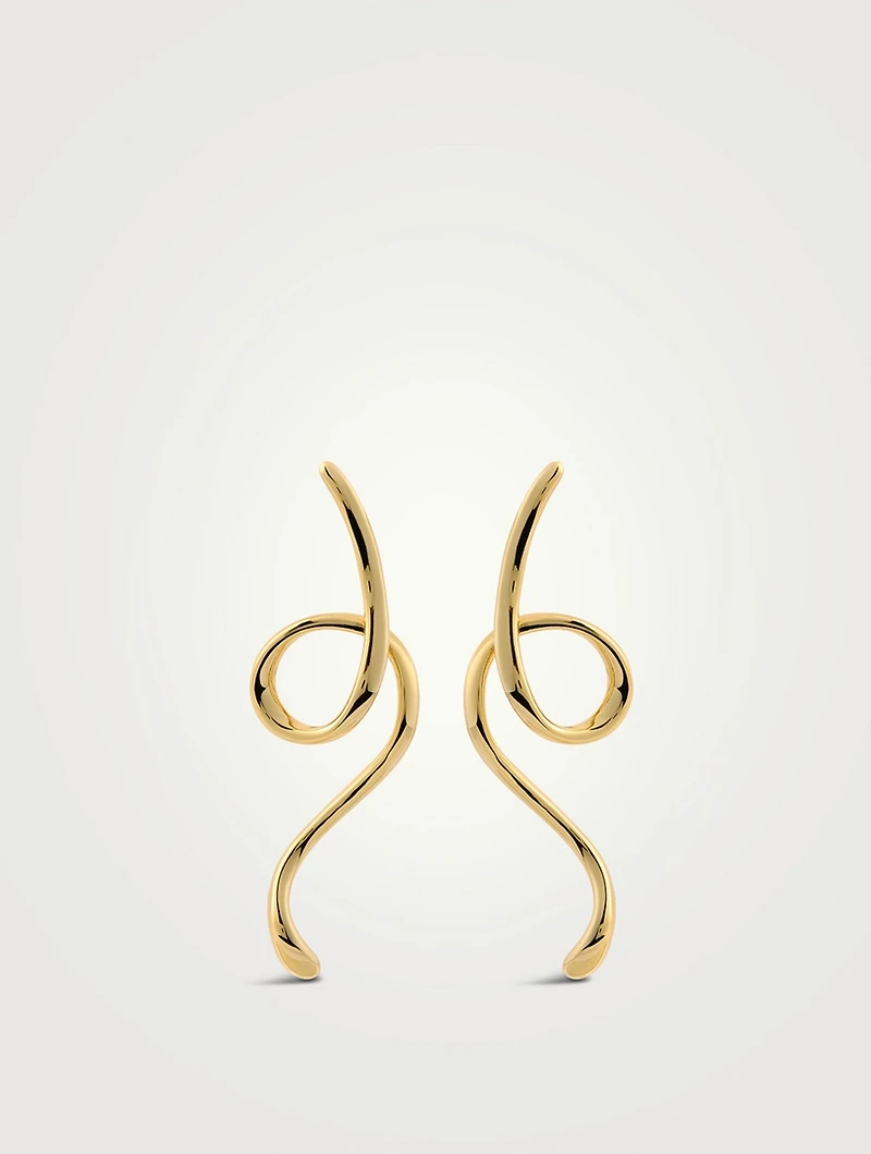 DEZI x Luv AJ Ribbon Drip Statement Earrings