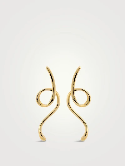 DEZI x Luv AJ Ribbon Drip Statement Earrings