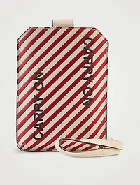 Carry On Leather Travel Phone Case With Lanyard