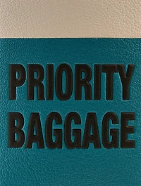 Priority Baggage Leather Travel Phone Case With Lanyard