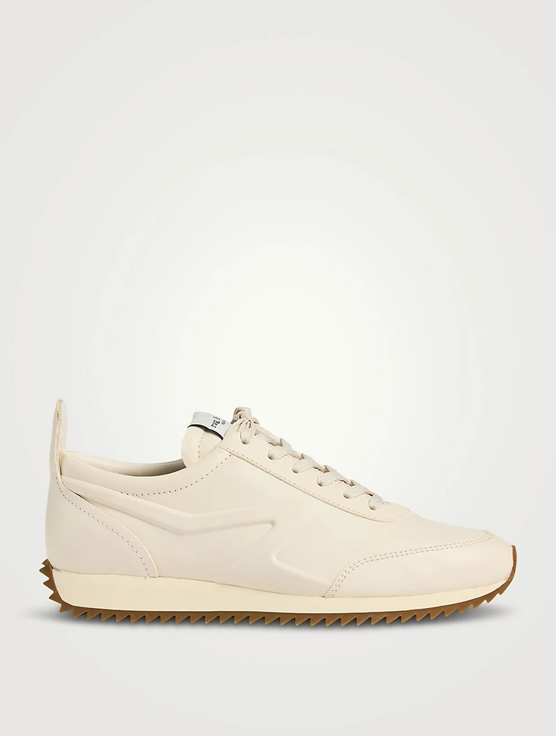 Retro Runner Leather Sneakers