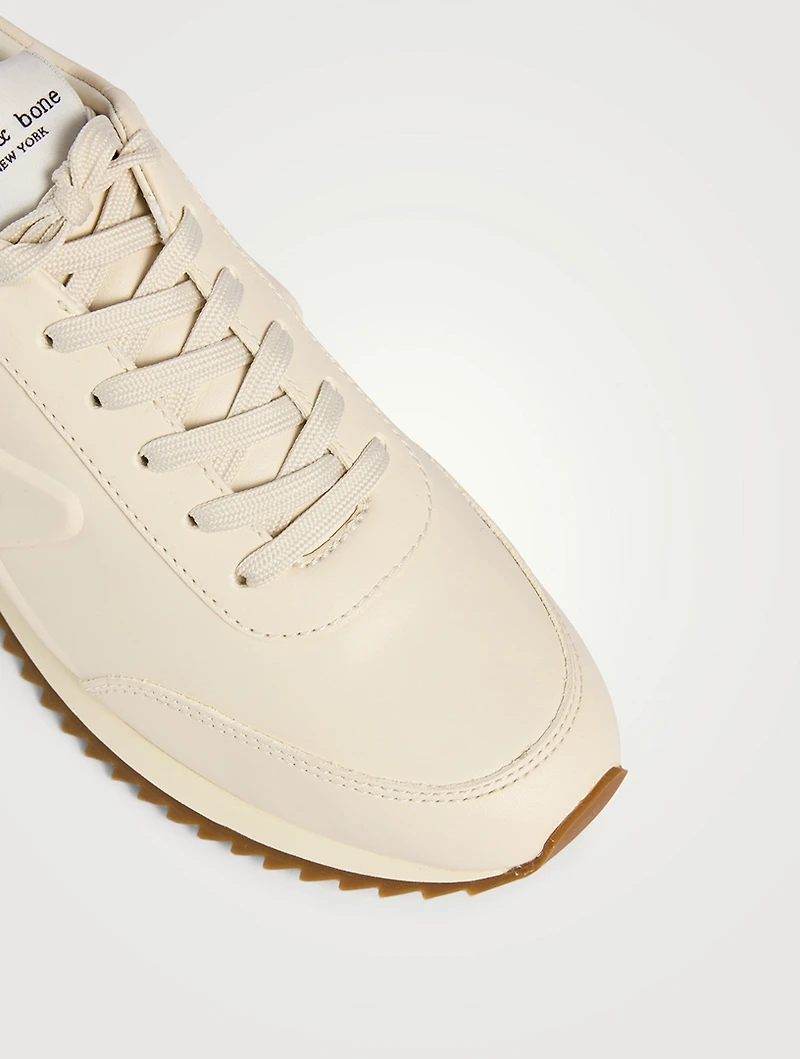 Retro Runner Leather Sneakers