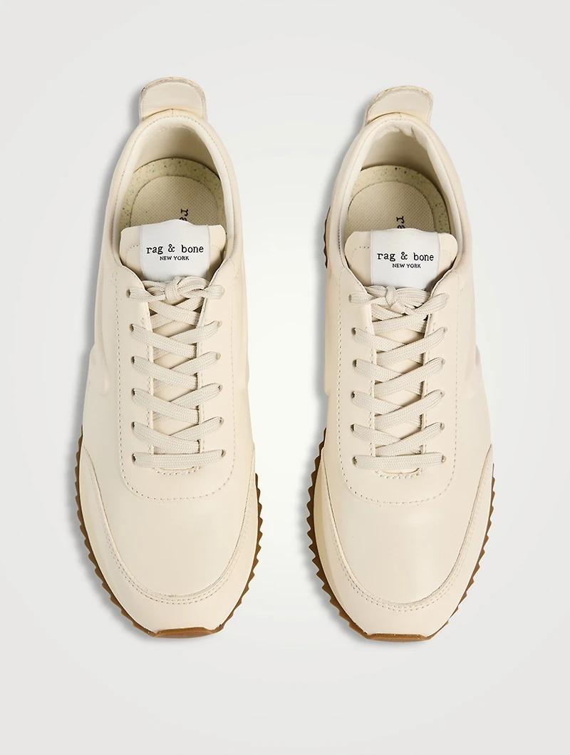 Retro Runner Leather Sneakers