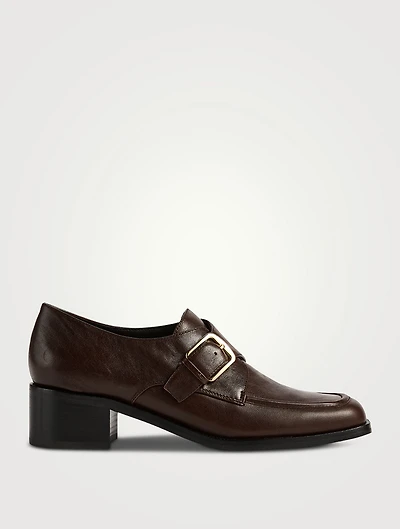 Lennox Leather Monk-Strap Loafers