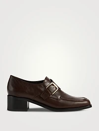 Lennox Leather Monk-Strap Loafers