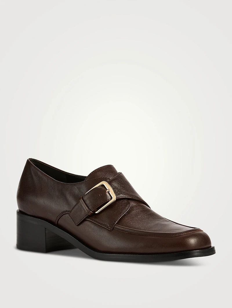 Lennox Leather Monk-Strap Loafers