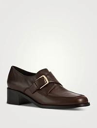Lennox Leather Monk-Strap Loafers