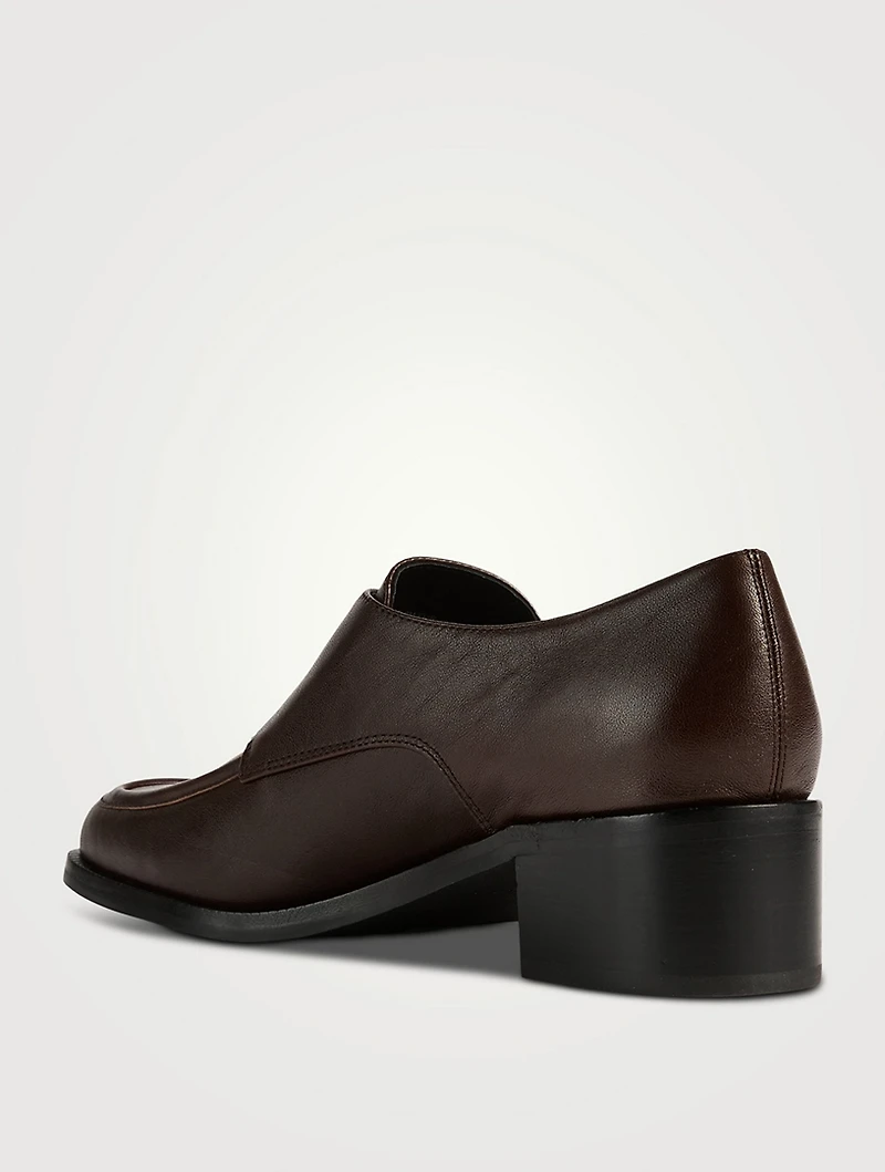 Lennox Leather Monk-Strap Loafers