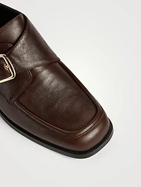 Lennox Leather Monk-Strap Loafers