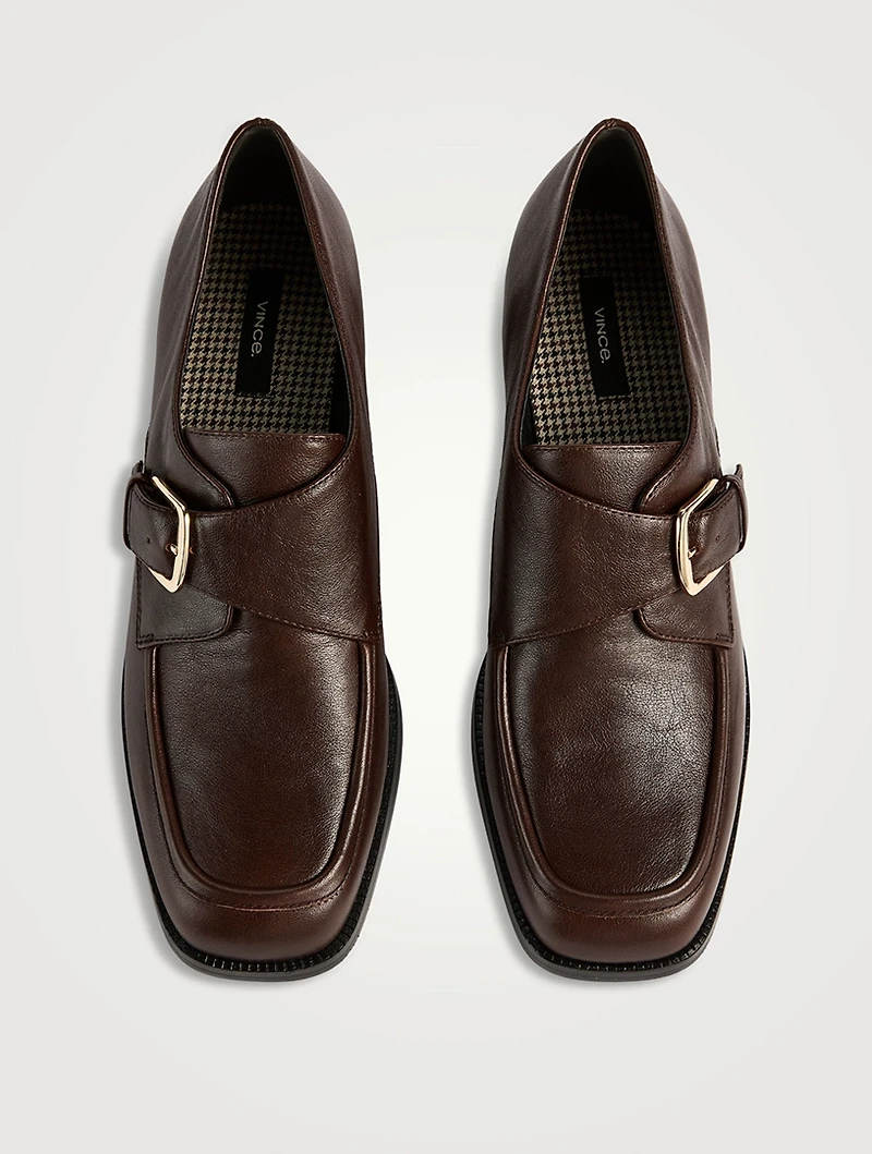 Lennox Leather Monk-Strap Loafers