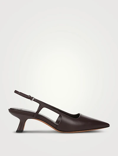 Bianca Leather Slingback Pumps