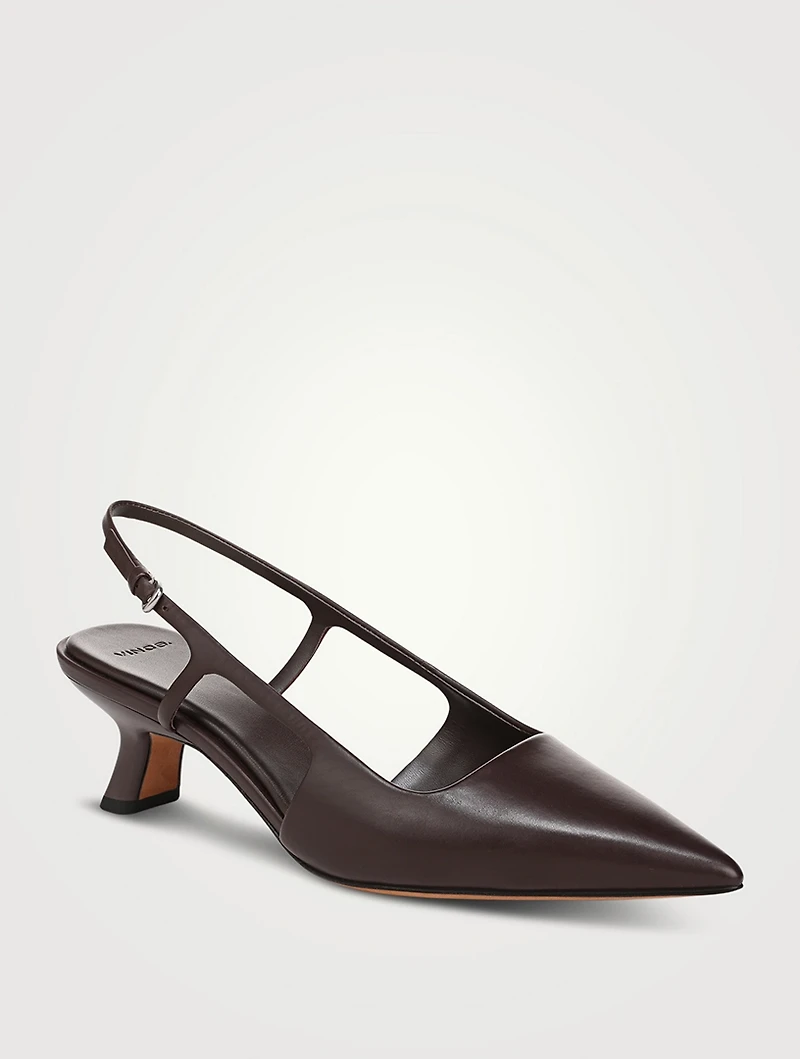 Bianca Leather Slingback Pumps