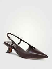 Bianca Leather Slingback Pumps