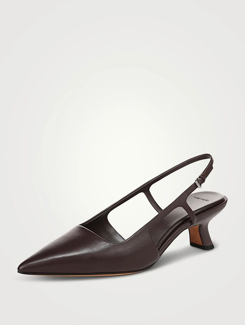 Bianca Leather Slingback Pumps