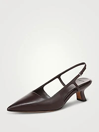 Bianca Leather Slingback Pumps