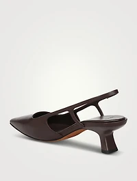 Bianca Leather Slingback Pumps