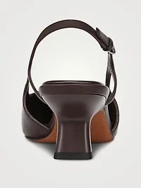 Bianca Leather Slingback Pumps