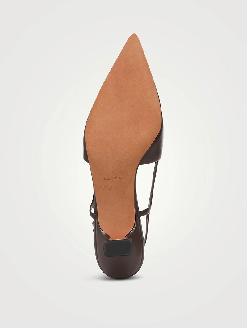 Bianca Leather Slingback Pumps