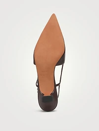 Bianca Leather Slingback Pumps