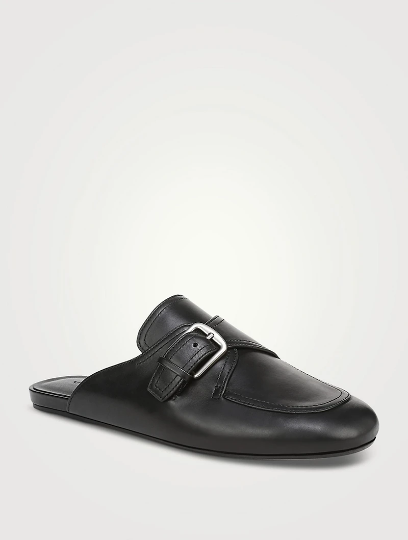 Minetta Leather Loafer Mules