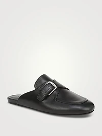 Minetta Leather Loafer Mules