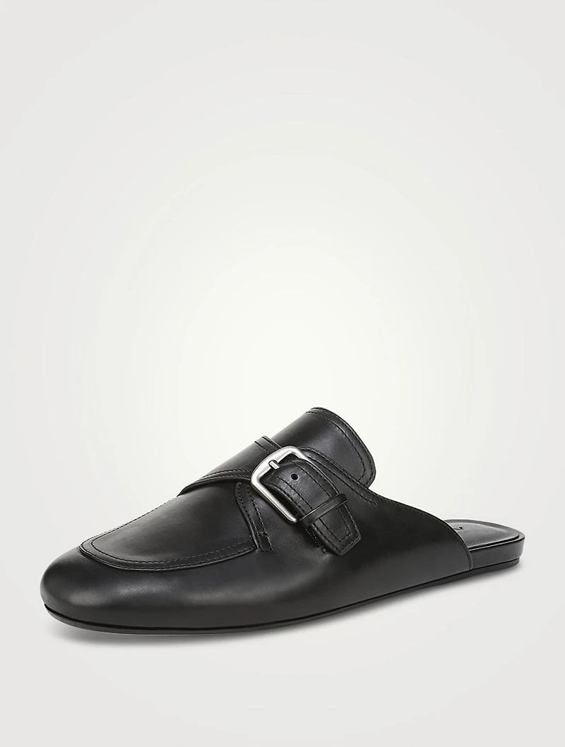 Minetta Leather Loafer Mules