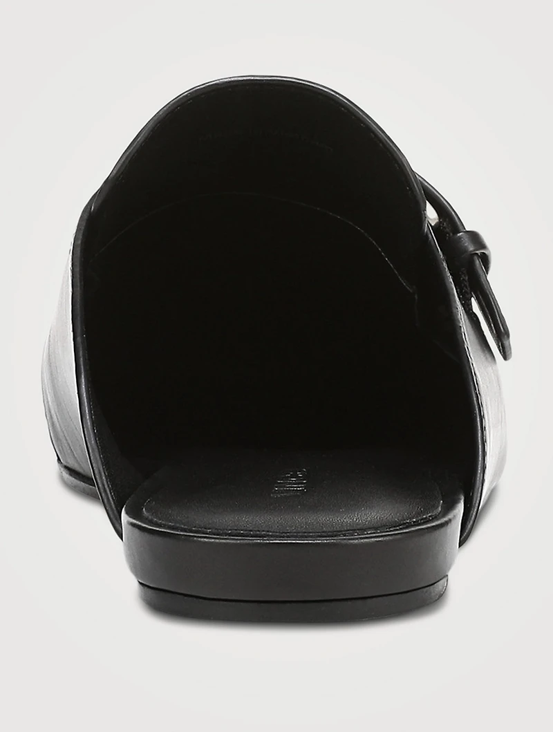 Minetta Leather Loafer Mules