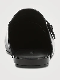 Minetta Leather Loafer Mules