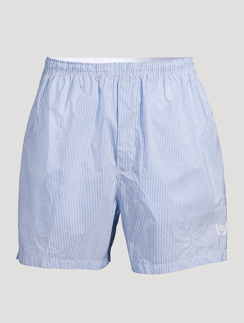 Boxer Swim Shorts Striped Print