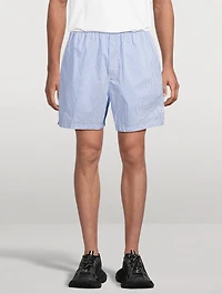 Boxer Swim Shorts Striped Print