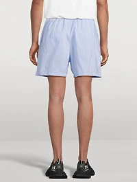 Boxer Swim Shorts Striped Print