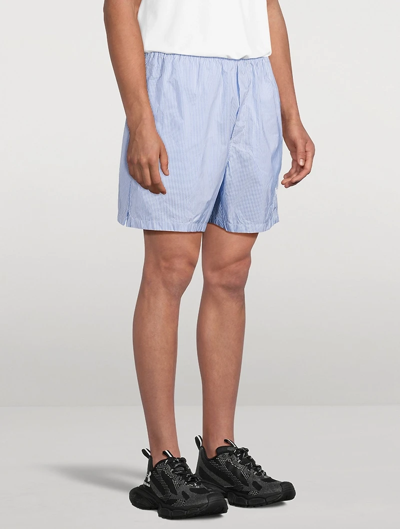 Boxer Swim Shorts Striped Print