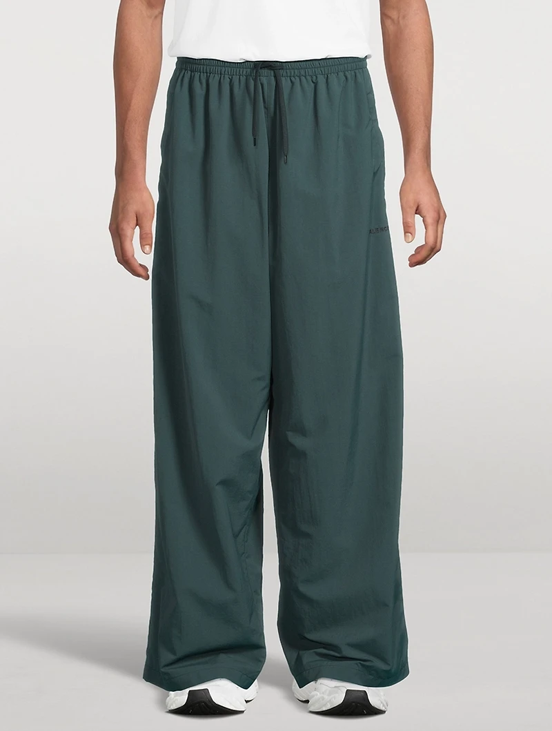 Wide-Leg Track Pants