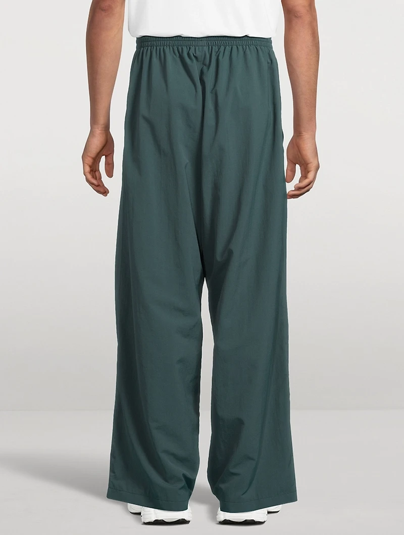 Wide-Leg Track Pants