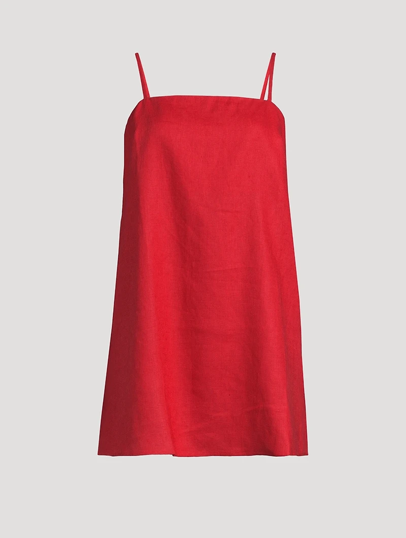 Aubree Linen Shift Dress