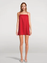 Aubree Linen Shift Dress