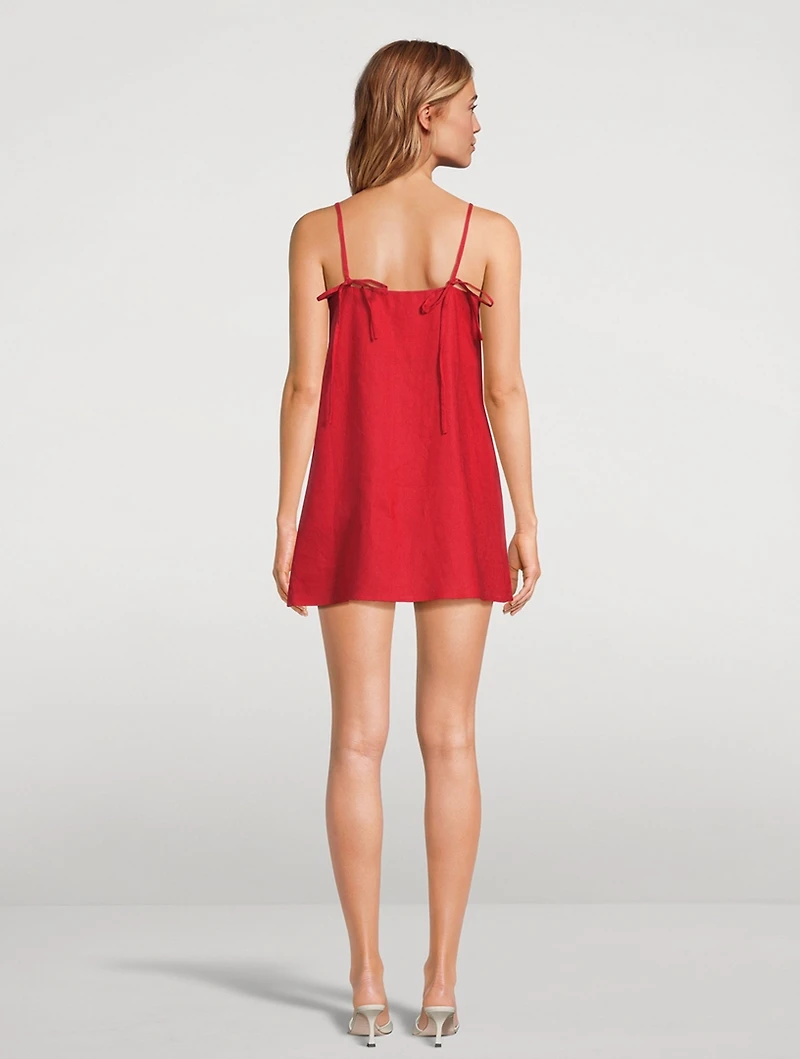 Aubree Linen Shift Dress
