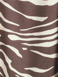 Avielle Halter Dress Zebra Print