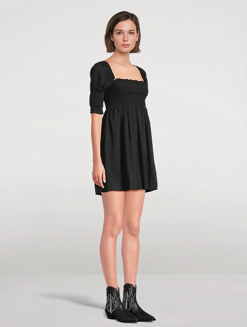 Dione Smocked Mini Dress