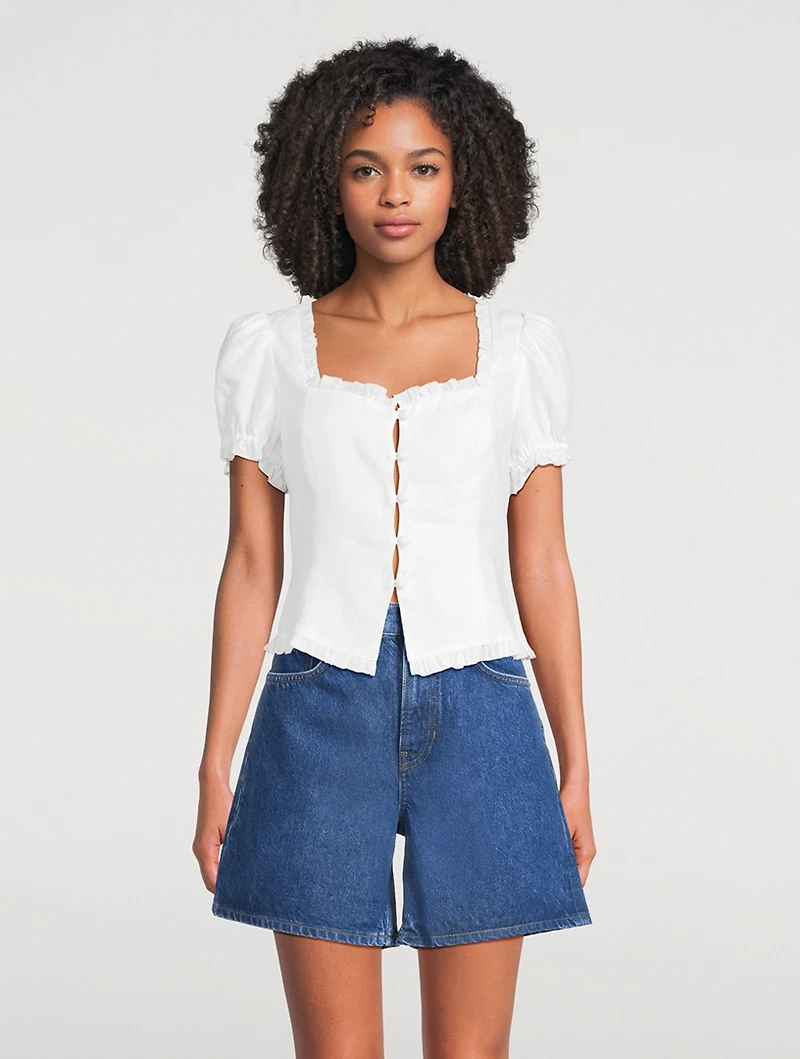 Rosemary Linen Blouse
