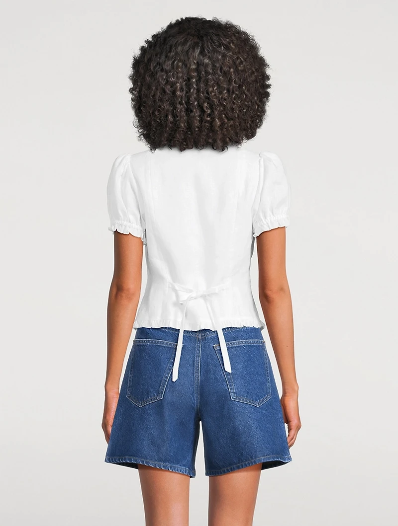 Rosemary Linen Blouse