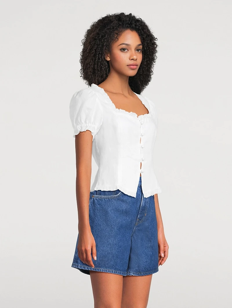 Rosemary Linen Blouse
