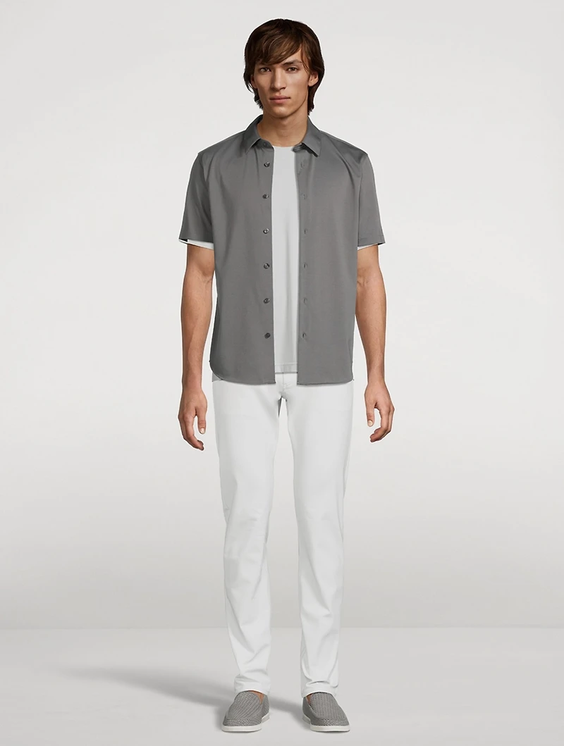 Irving Structure Knit Short-Sleeve Shirt