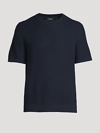 Tactile Cotton Mesh Crewneck T-Shirt