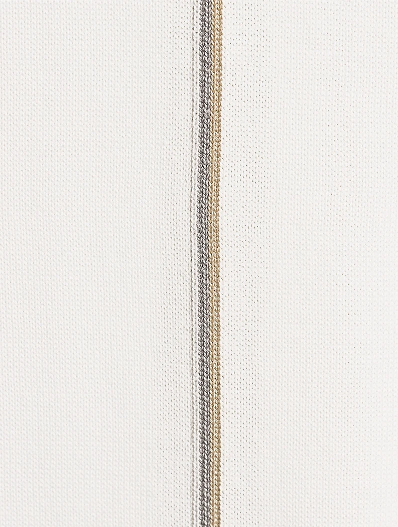 Tactile Cotton Striped T-Shirt