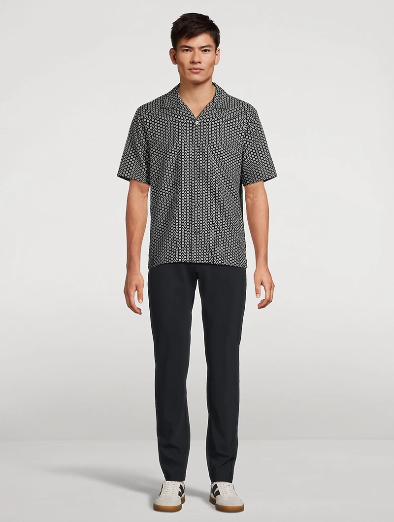 Noll Cotton Shirt Geometric Print