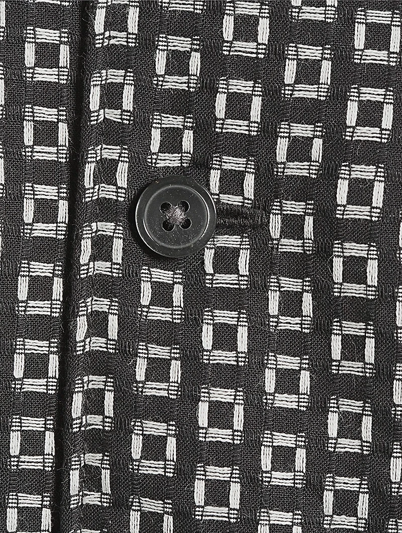 Noll Cotton Shirt Geometric Print