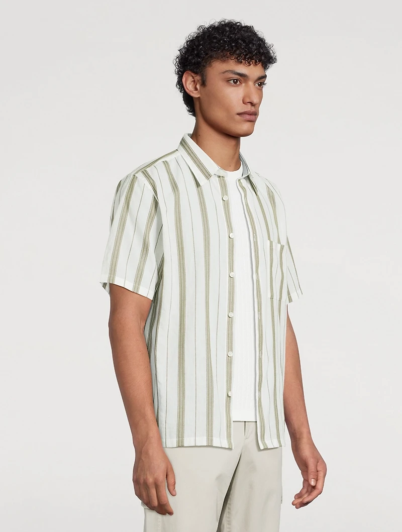 Noll Short-Sleeve Shirt Striped Print
