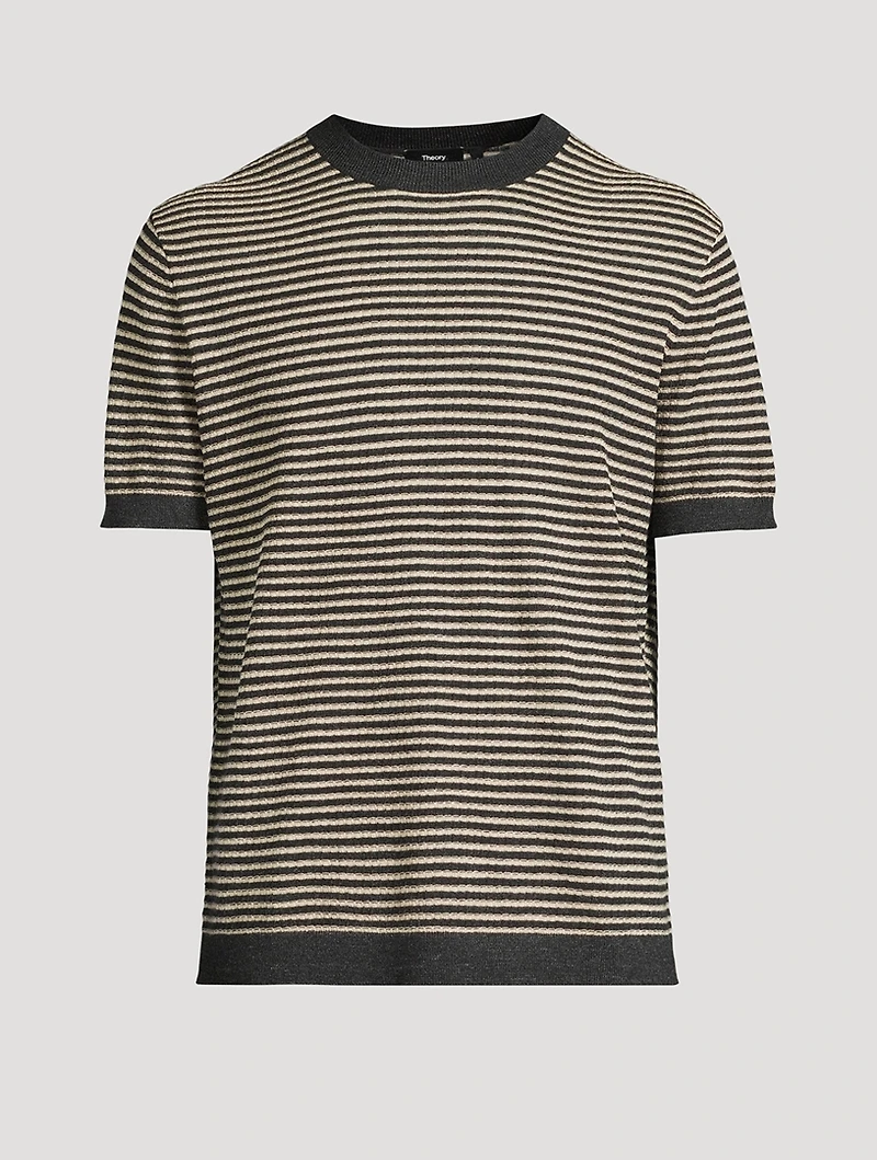 Pacific Linen T-Shirt Striped Print