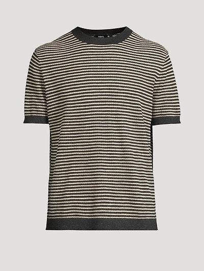 Pacific Linen T-Shirt Striped Print